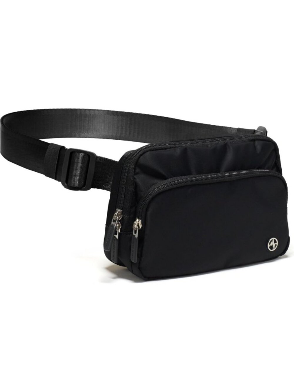 Adjustable Nylon Crossbody Belt Bag - 6-Pocket Fanny Pack for Travel & Daily Use